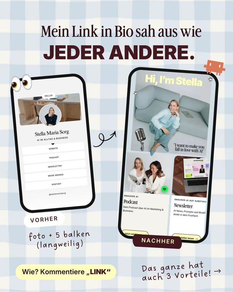 3 Gründe, deine Link in Bio selbst zu bauen, Slide 2 von 7