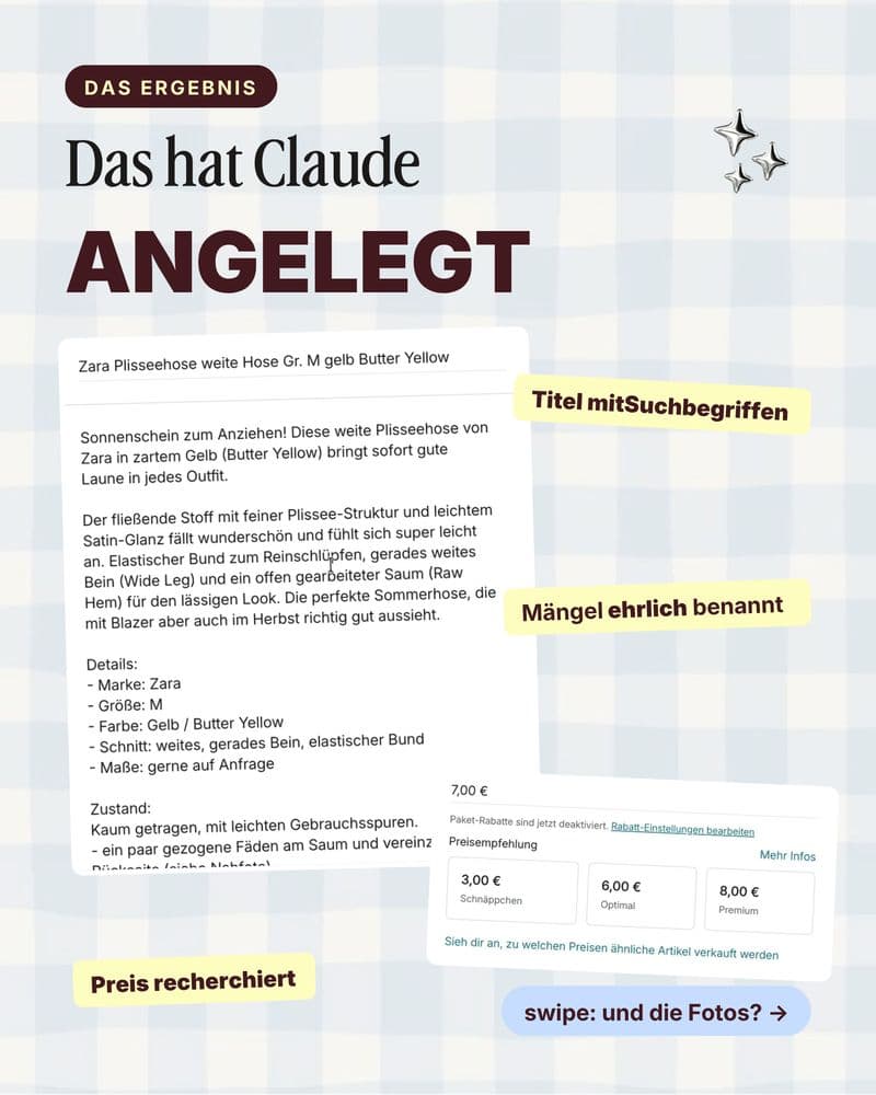 Mein Vinted-Agent, Slide 2 von 7